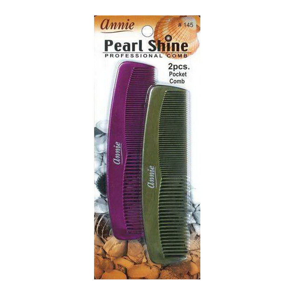 Annie Pearl Shine Dressing Pocket Comb 145, 2 Ea